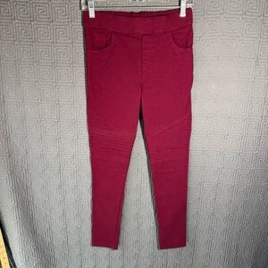 Amaryllis Pants Women’s Size Small Maroon Jeggings Cotton Blend